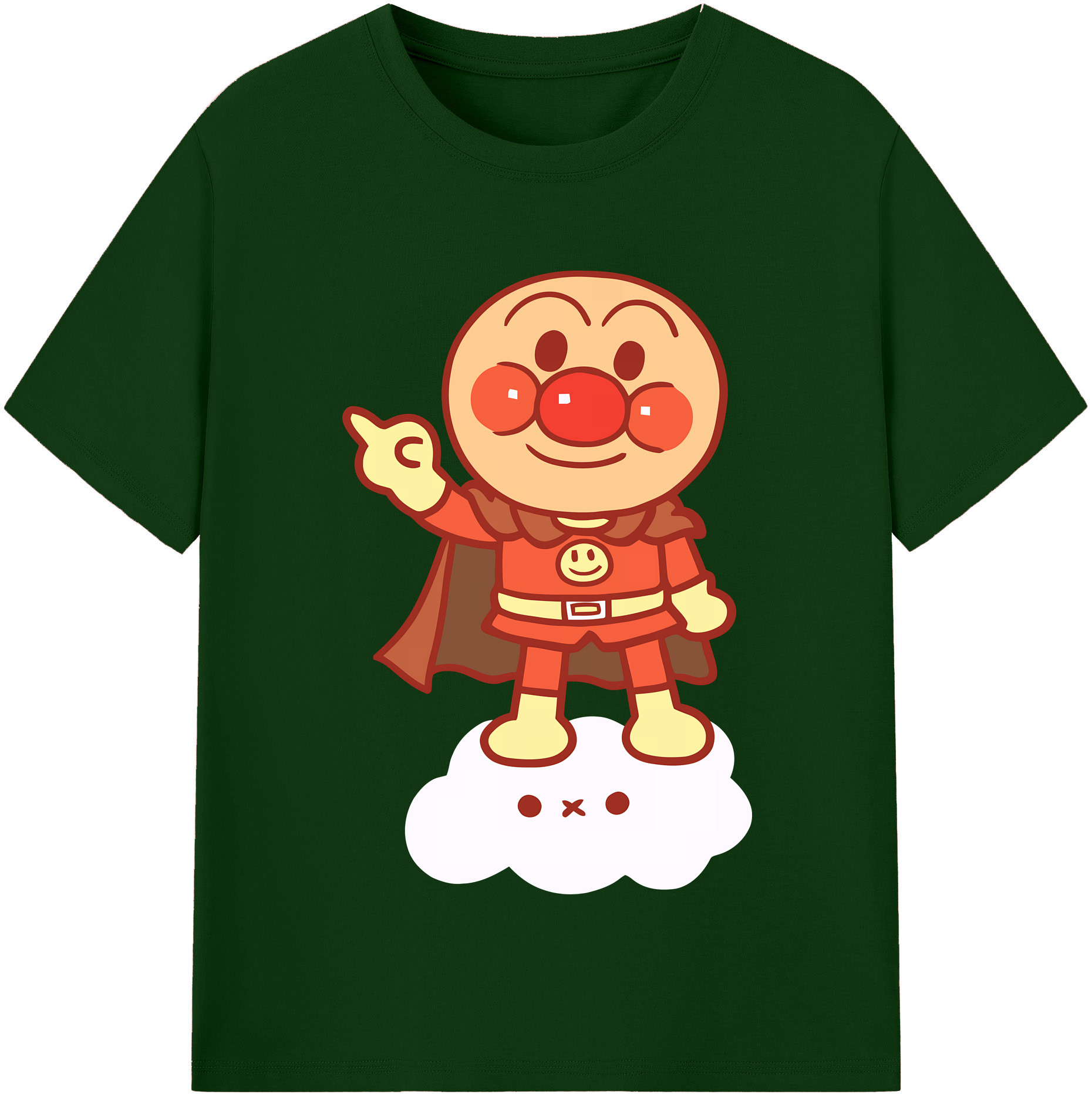 （画像用） アンパンマン Anpanman 綿100％半袖Tシャツ（フロントプリント）